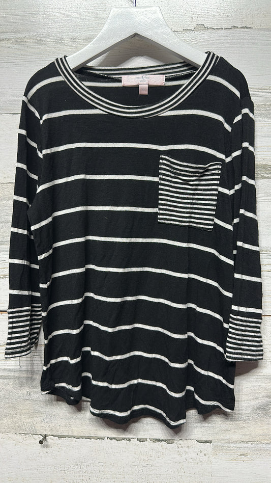 Soft Striped Shirt - Moa Moa - Girls Medium - Good Used Condition