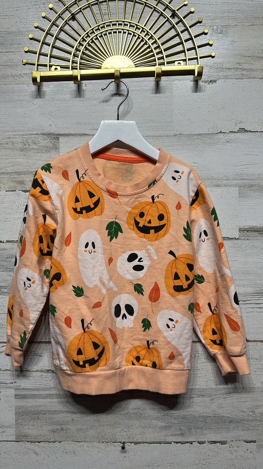 Halloween Sweatshirt  - Girls Size 7 - Good Used Condition