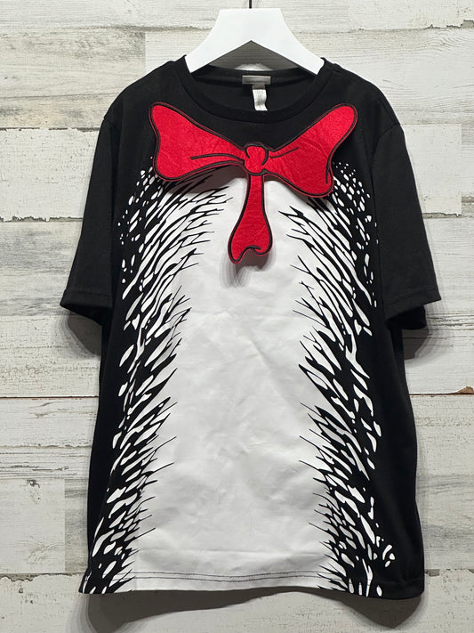 Size Youth Small/Medium (Fits Like 8/10) Dr. Seuss Cat in the Hat Shirt - Good Used Condition