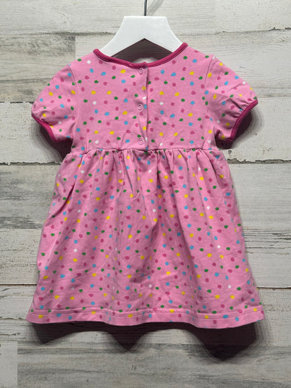 Girls Size 24m Florence Eiseman Pink Polka Dot Dress - Good Used Condition