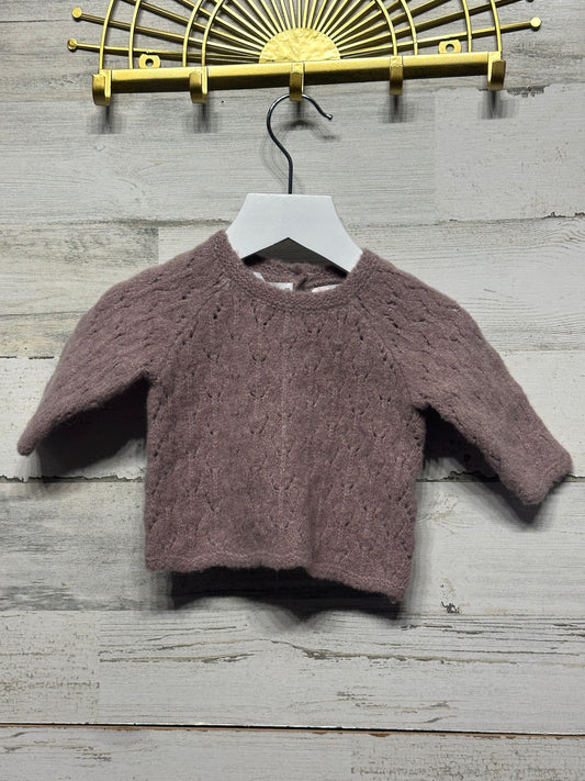 Girls Size 0-1m (Fits like 0-3m) Zara Sweater - Good Used Condition