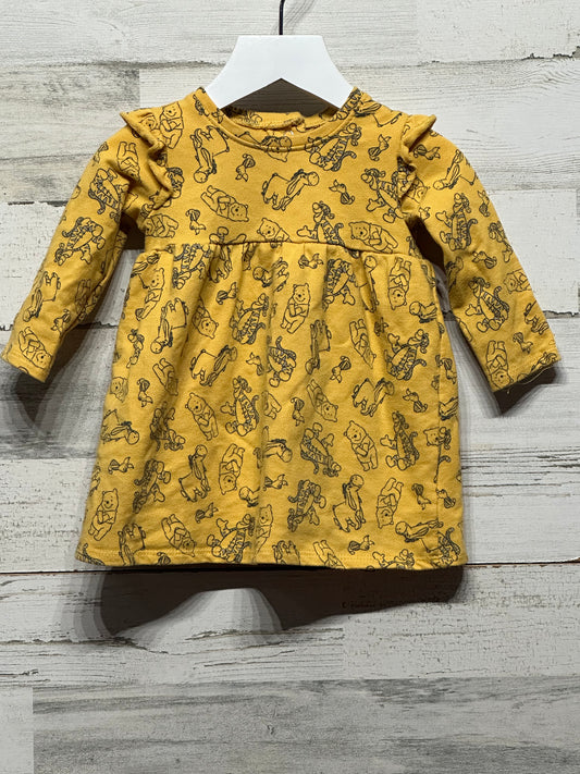 Girls Size 6-9m Disney Baby Winnie The Pooh and Friends Dress - Good Used Condition