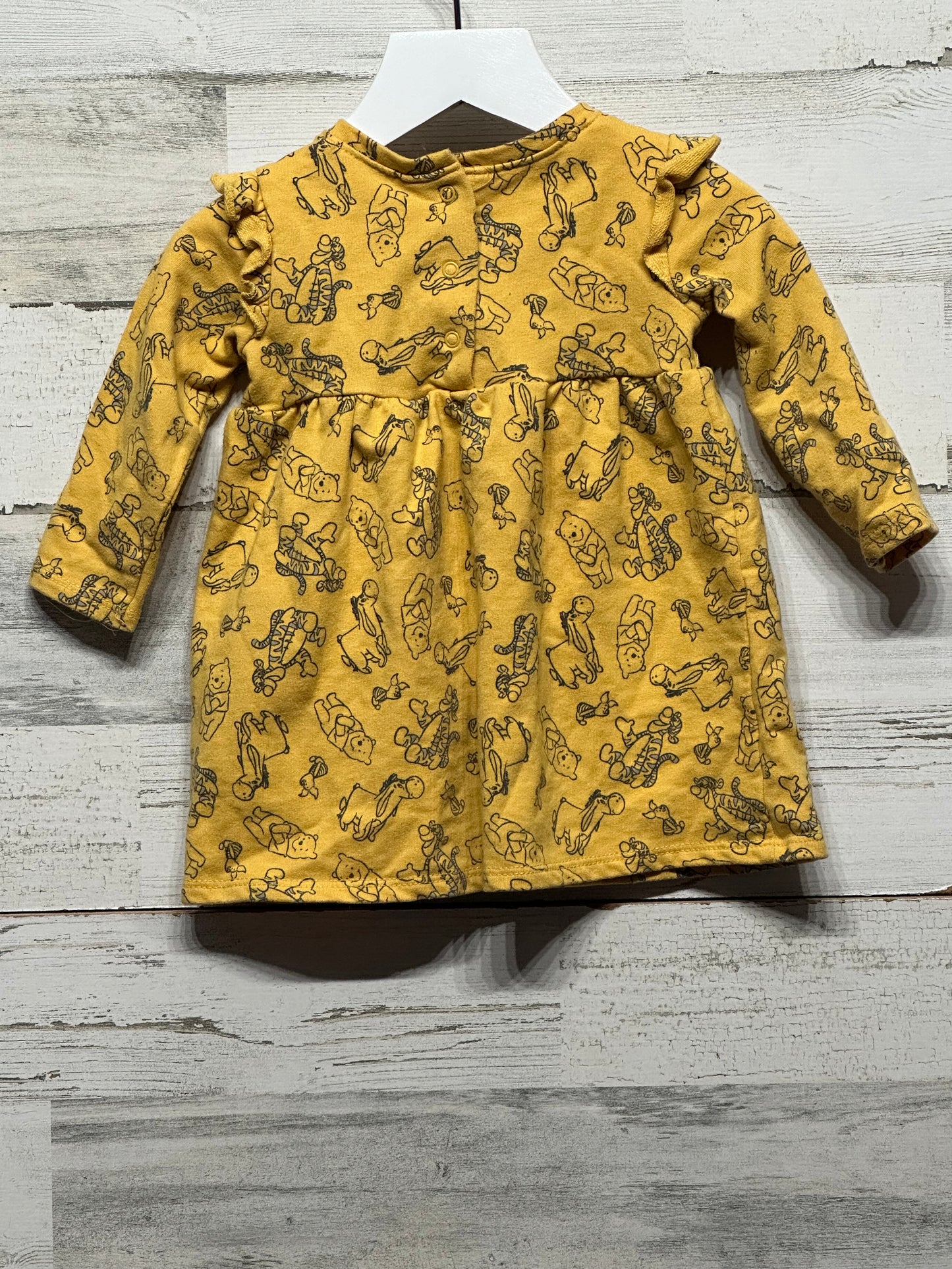 Girls Size 6-9m Disney Baby Winnie The Pooh and Friends Dress - Good Used Condition