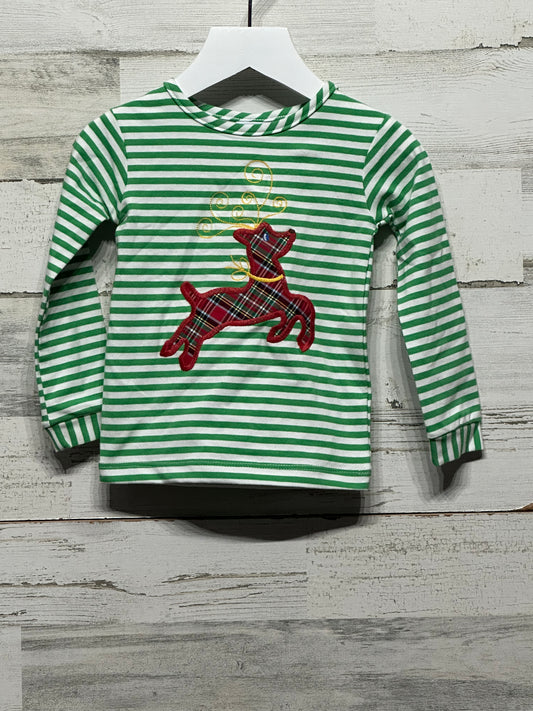 Boys Size 2t Bailey Boys Reindeer Applique Shirt - Very Good Used Condition