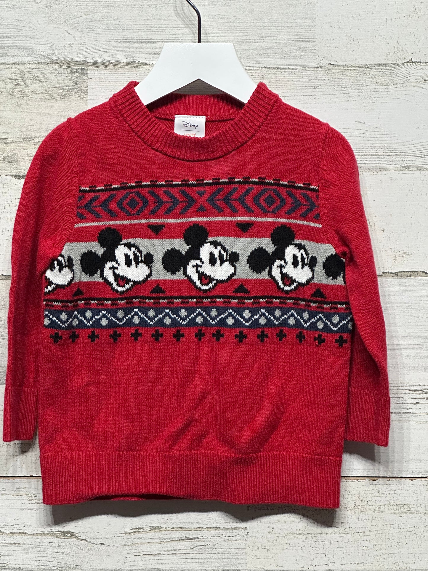Boys Size 2t Disney / Jumping Beans Mickey Sweater - Good Used Condition