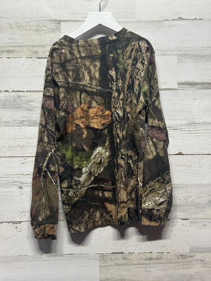 Boys Size Youth Large Game Winner Camo Shirt (Fits Like 10/12)  - Good Used Condition