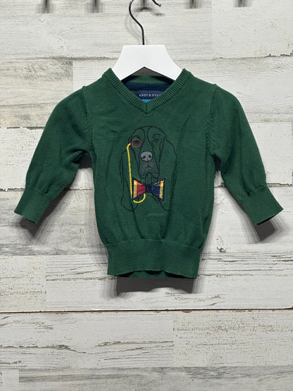 Boys Size 6-12m Andy and Evan Dog Sweater - Good Used Condition