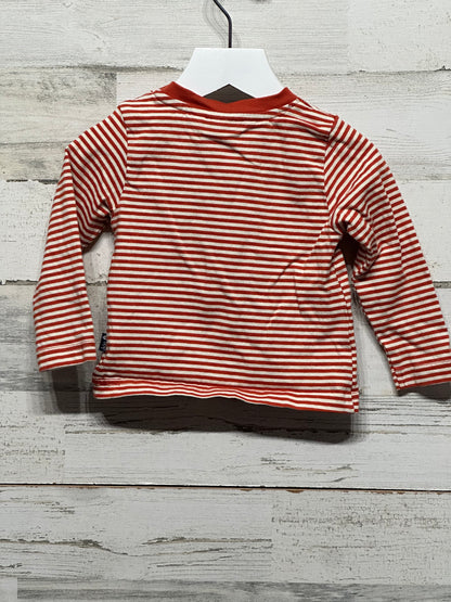 Boys Size 6-12m JoJo Maman Bebe Striped Shirt - Good Used Condition