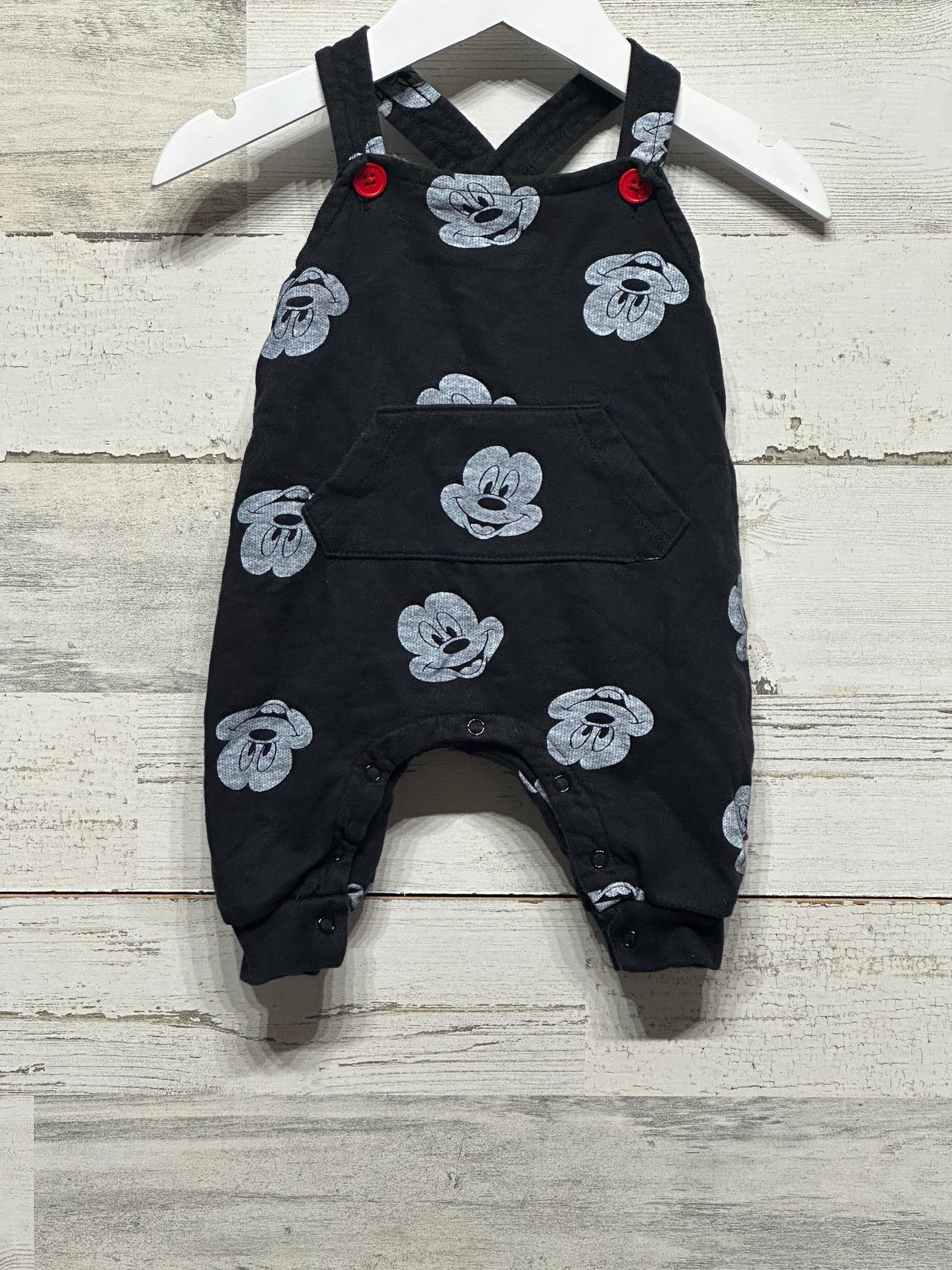 Boys Size 3-6m Disney Baby Mickey Romper - Good Used Condition