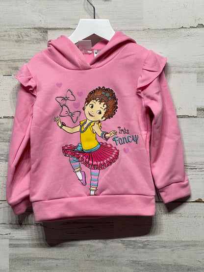 Girls Size 4t Disney Junior Fancy Nancy Hoodie - Good Used Condition