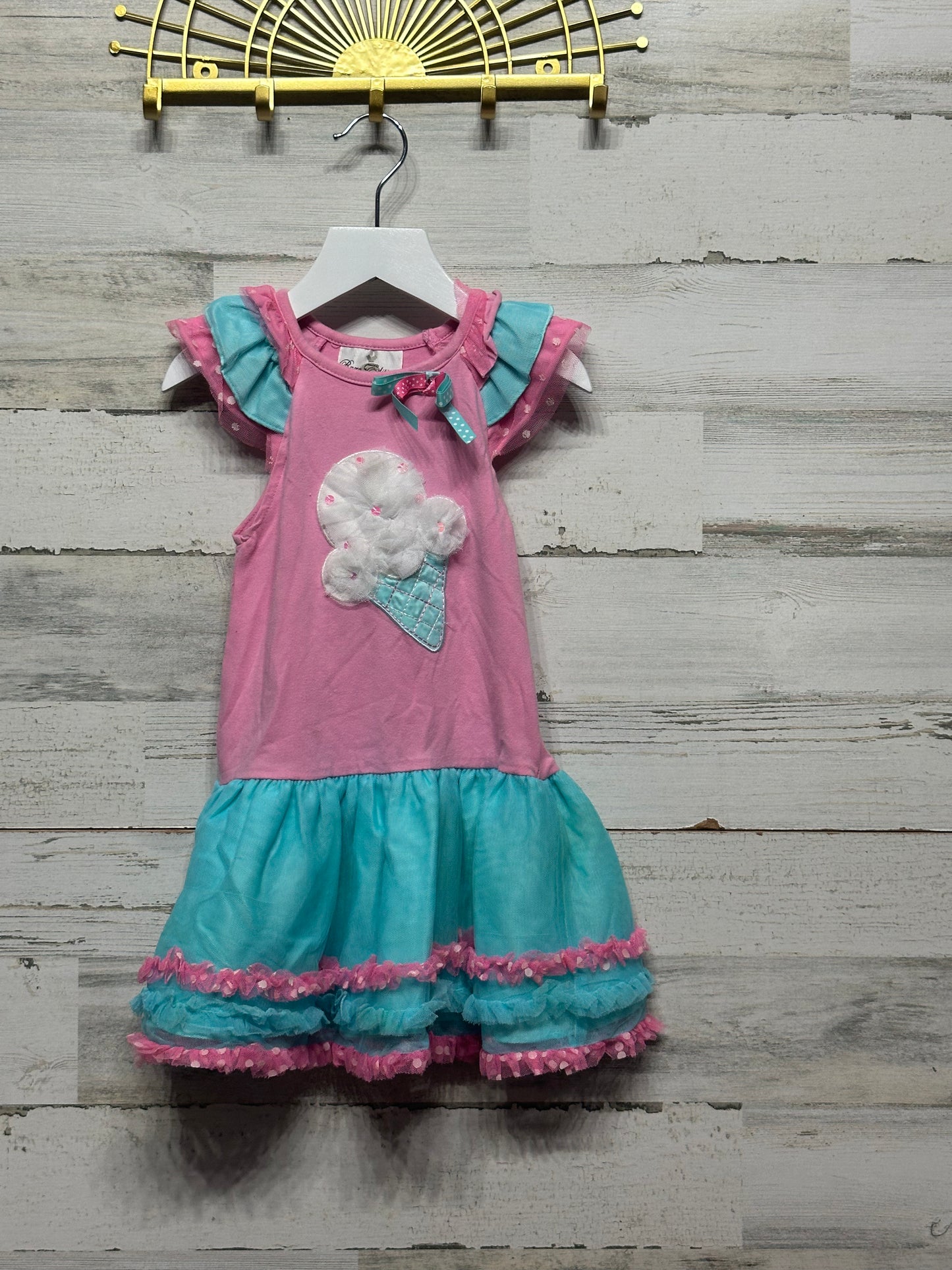 Girls Size 3t Rare Editions Ice Cream Dress - Play Condition