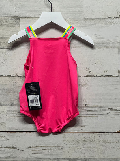 Girls Size 6m Nike Pink One Piece Swimsuit - New With Tags