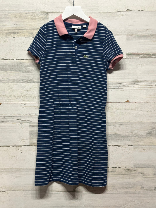 Girls Size 10 Lacoste Navy Collared Dress - Play Condition