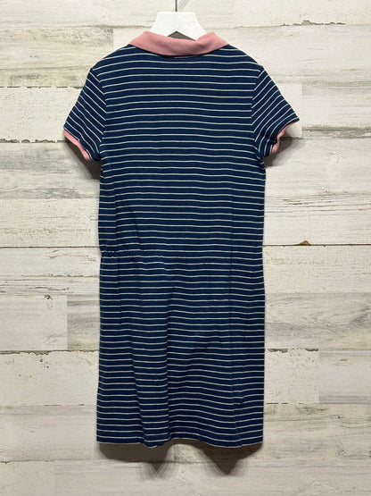 Girls Size 10 Lacoste Navy Collared Dress - Play Condition