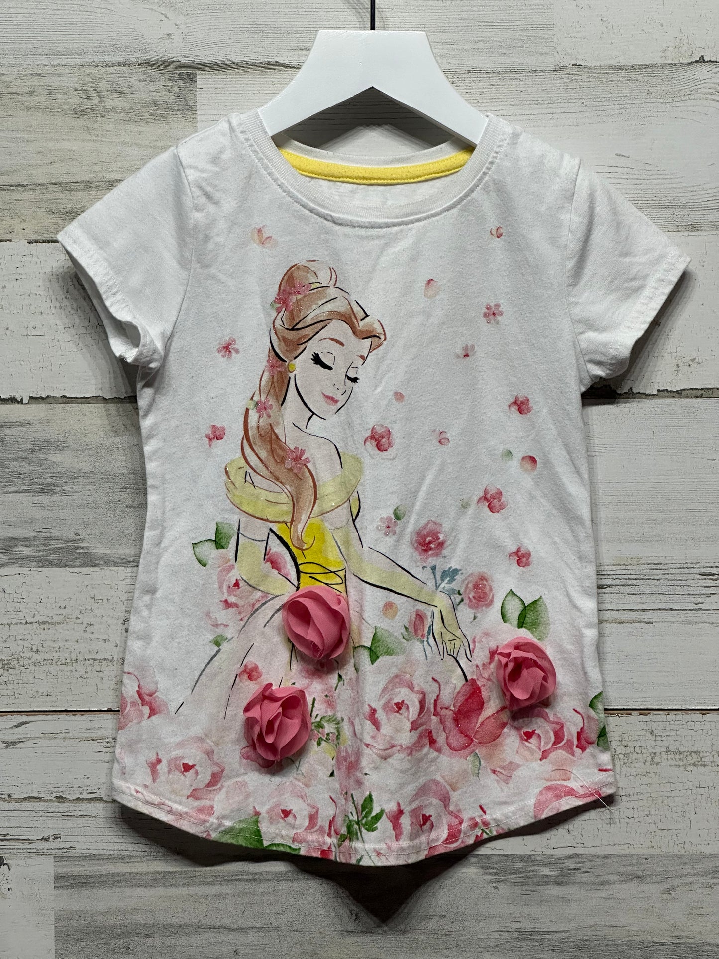 Girls Size 6/6x Disney Princess - Beauty and the Beast - Belle Shirt - Play Condition