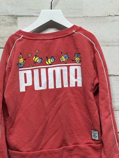 Girls Size Medium Puma Minions Sweatshirt - Very Good Used Condition