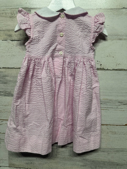 Girls Size 9m Be Mine Smocked Cupcake Dress - Very Good Used Condition